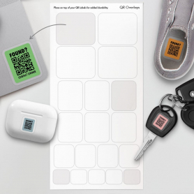 Protective QR Code Label Overlays - Rectangle