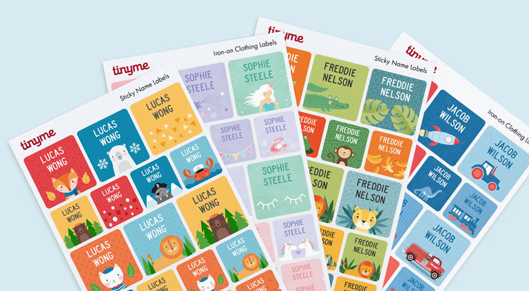 Name Labels | Kids Labels | Name Stickers - Tinyme New Zealand